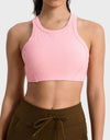 Wide Strap Cropped Sport Tank