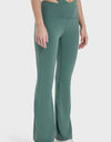 Tied Mid-Rise Waist Active Pants