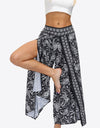 Split Wide Leg Long Pants