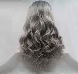 13*3" Lace Front Wigs Synthetic Long Wavy 24" 130% Density