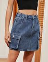 High Waist Denim Skirt