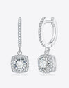 Adored Moissanite Huggie Drop Earrings