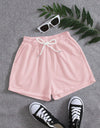 Drawstring Pocketed Elastic Waist Shorts