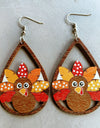 Thanksgiving Turkey Drop Earrings