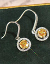 Platinum-Plated 2 Carat Moissanite Drop Earrings