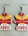 Thanksgiving Turkey Drop Earrings