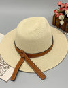 Wide Brim Paper Braided Hat