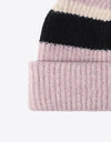 Tricolor Cuffed Knit Beanie