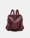 PU Leather Backpack Bag