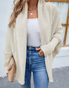 Open Front Long Sleeve Cardigan