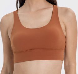 Crisscross Scoop Neck Active Tank