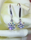 2 Carat Moissanite 6-Prong Drop Earrings