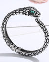 Rhinestone Stainless Steel Snake Shape Bracelet