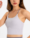 Crisscross Back Scoop Neck Sports Cami