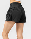 Elastic Waist Pocketed Active Shorts