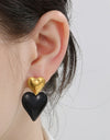 Stainless Steel Double Heart Earrings