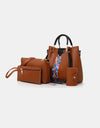 4-Piece PU Leather Bag Set