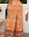 Bohemian Tie Waist Palazzo Pants