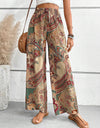 Printed Wide Leg Pants