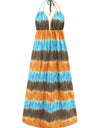 Tie-Dye Halter Neck Dress