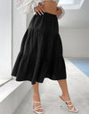 Tiered Midi Skirt