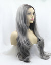 13*3" Lace Front Wigs Synthetic Long Wavy 24" 130% Density