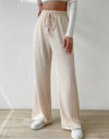 Drawstring Wide Leg Pants