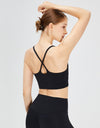 Crisscross Square Neck Active Bra