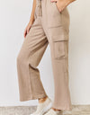 RISEN High Waist Cargo Wide Leg Pants