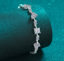 6.2 Carat Moissanite 925 Sterling Silver Bracelet