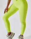 Wide Waistband Slim Fit Back Pocket Sports Leggings