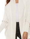 Open Front Batwing Sleeve Cardigan