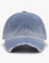 Distressed Washed Adjustable Baseball Cap