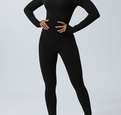 Twisted Backless Long Sleeve Jumpsuit