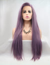 13*3" Lace Front Wigs Synthetic Long Straight 24" 130% Density