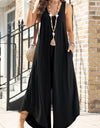 Lovelet Pocketed Scoop Neck Wide Leg Jumpsuit