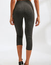 Slim Fit Wide Waistband Active Leggings with Pockets