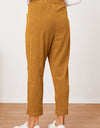 Pocketed Elastic Waist Pants