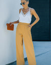 High Waist Wide Leg Pants with Pockets