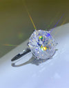 10 Carat Moissanite 925 Sterling Silver Ring