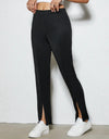 Slit Elastic Waist Pants