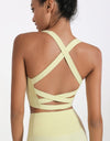 Crisscross Open Back Cropped Sports Cami