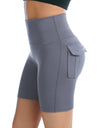 Pocketed High Waist Active Shorts