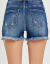 RISEN Full Size High Rise Distressed Denim Shorts