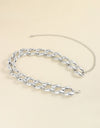 1.2" Width Acrylic Curb Chain Belt