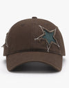 Adjustable Star Raw Hem Cap