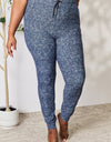 LOVEIT Heathered Drawstring Leggings with Pockets