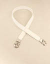 Zinc Alloy Buckle Elastic PU Belt