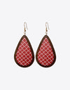 PU Teardrop Earrings