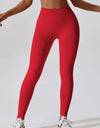 Wide Waistband Slim Fit Long Sports Leggings